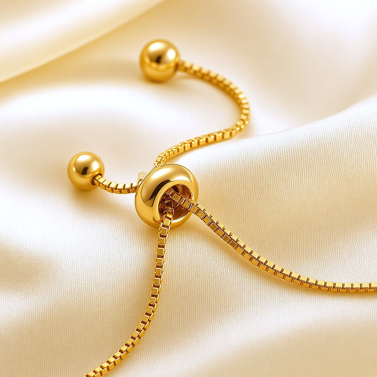 Elara Bracelet – Gold Plated Baguette Stone Adjustable